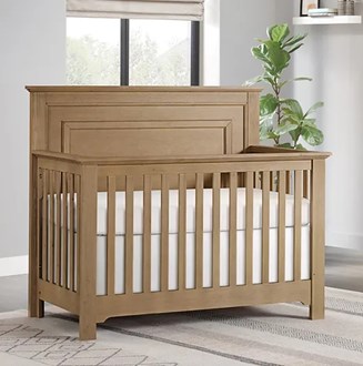 Waterford Straight Panel Conversion Crib Weathered Sand 